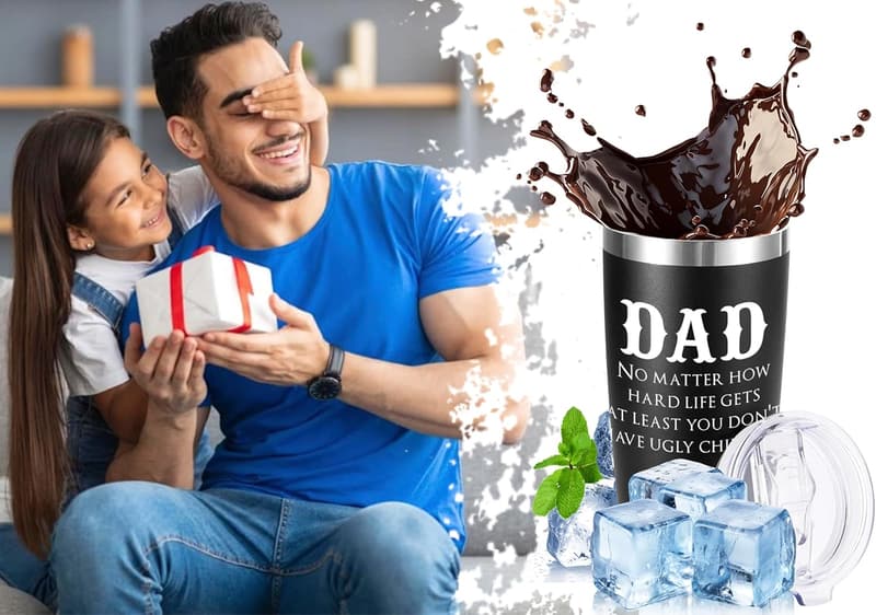 Father's Day Gift - 20 oz Tumbler for Dad from Kids