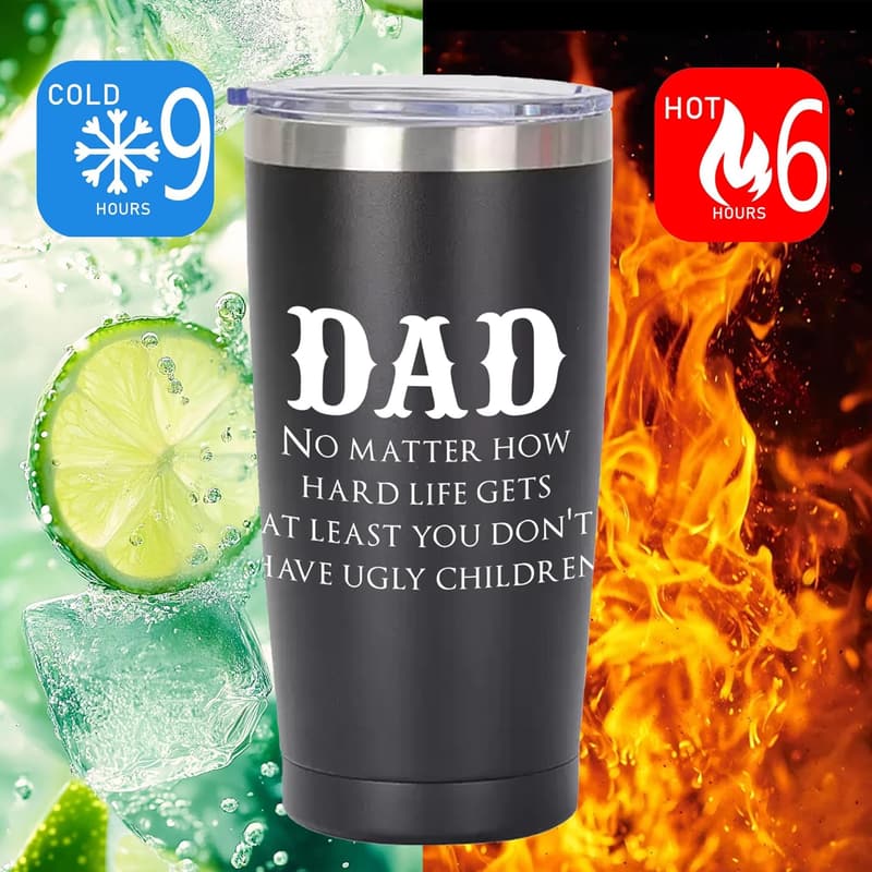 Father's Day Gift - 20 oz Tumbler for Dad from Kids