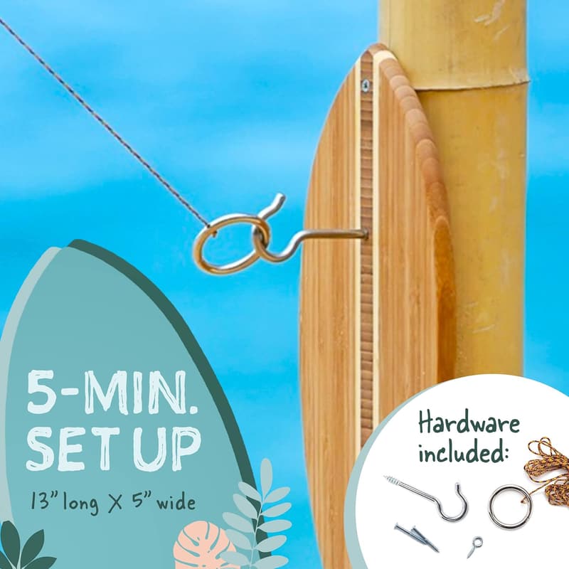 Tiki Toss Hook and Ring Game - Indoor Fun for All Ages