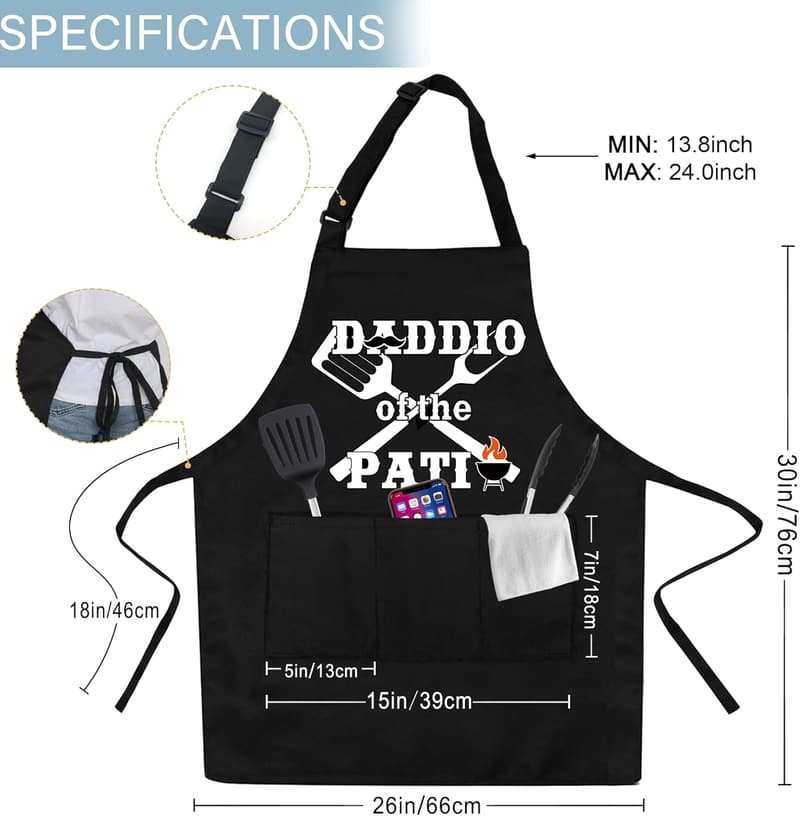 Father's Day Funny Grill Apron for Dad