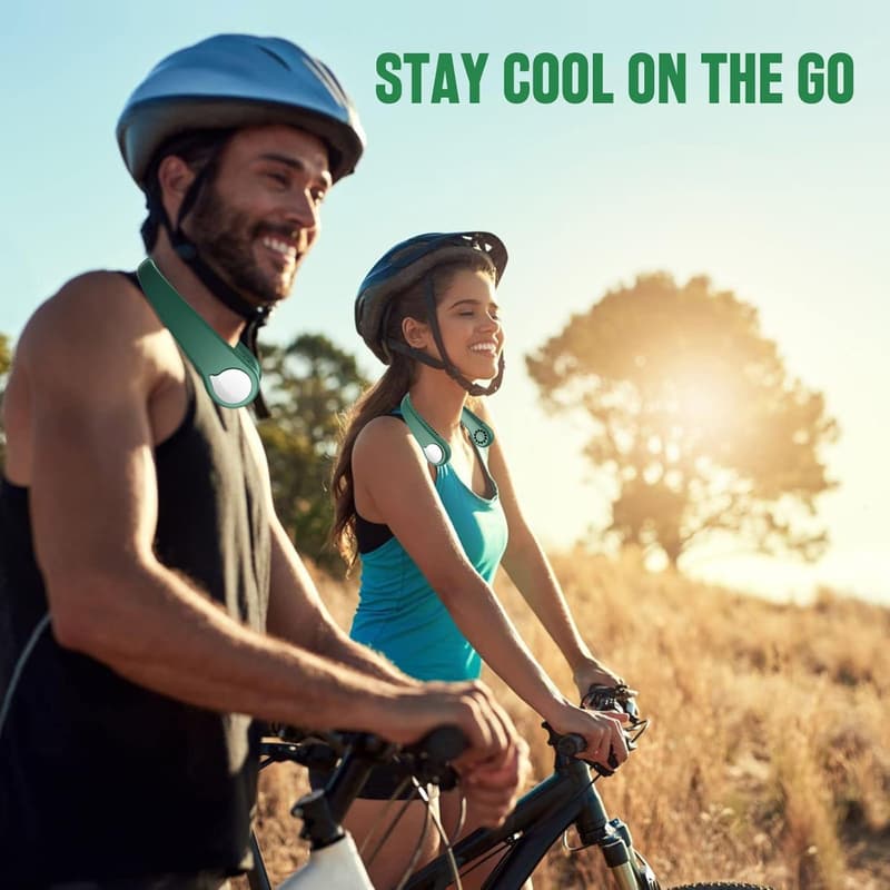 Rechargeable Bladeless Neck Fan - 360° Portable Cooling for All