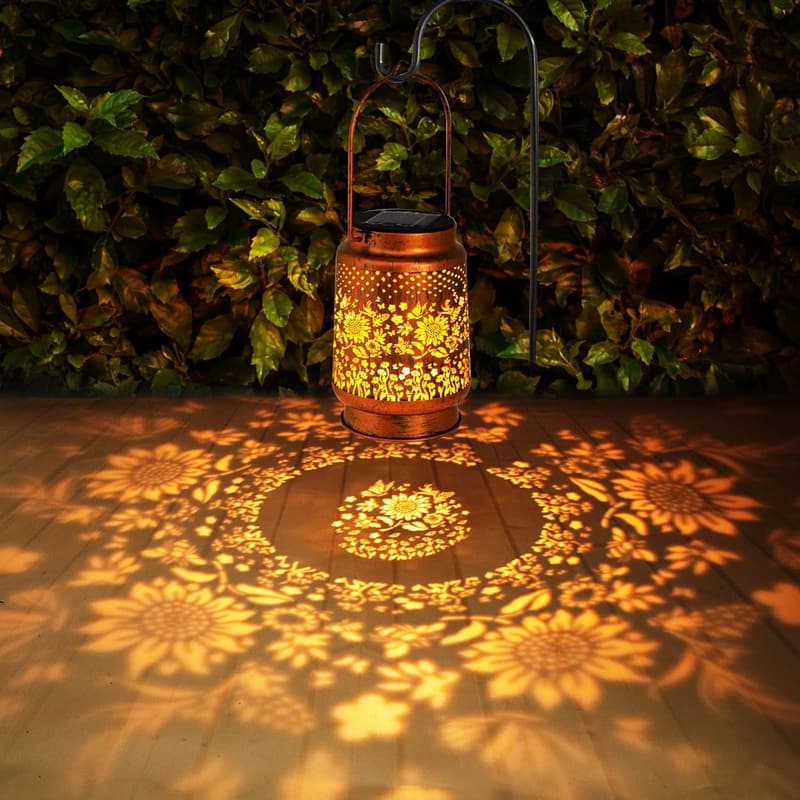 Sunflower Solar Lanterns for Outdoor Garden Decor