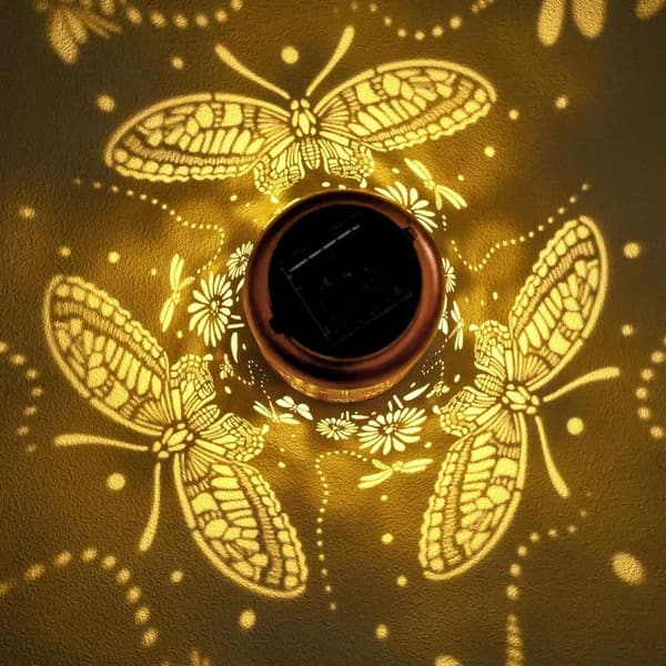 Outdoor Solar Butterfly Lanterns - Waterproof LED Garden Lights