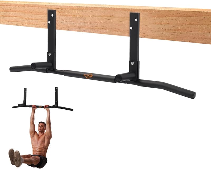 Heavy-Duty Ceiling-Mounted Pull-Up Bar for Home Gym
