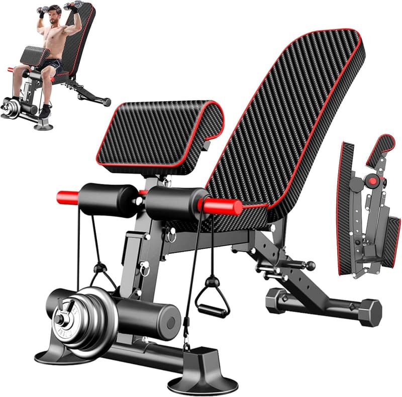 Adjustable Weight Bench for Home Fitness Training Equipment