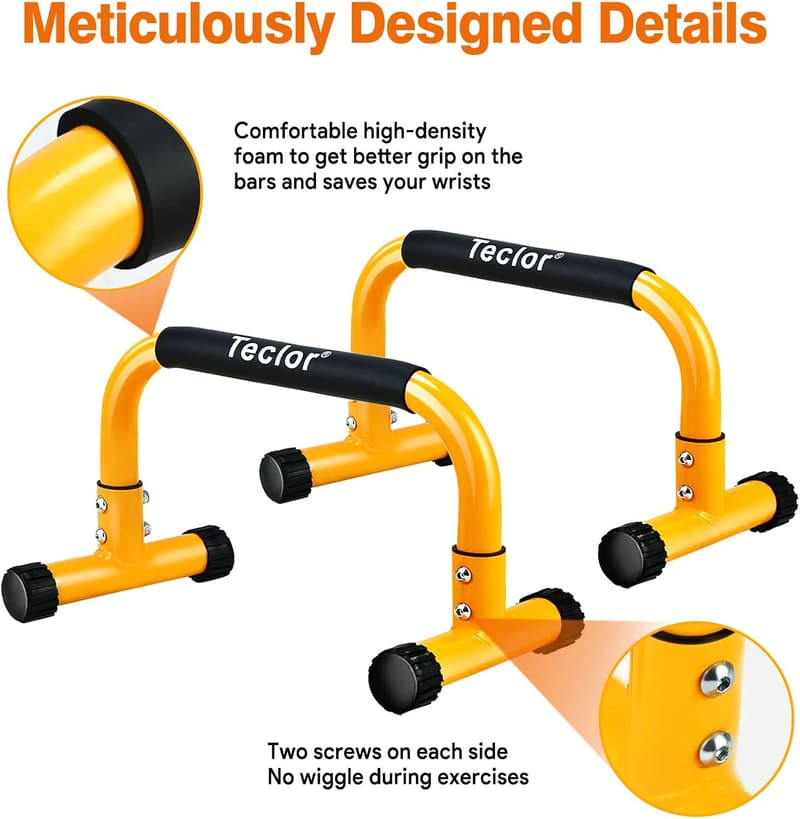 Heavy-Duty Push Up Bars for Home Fitness Training