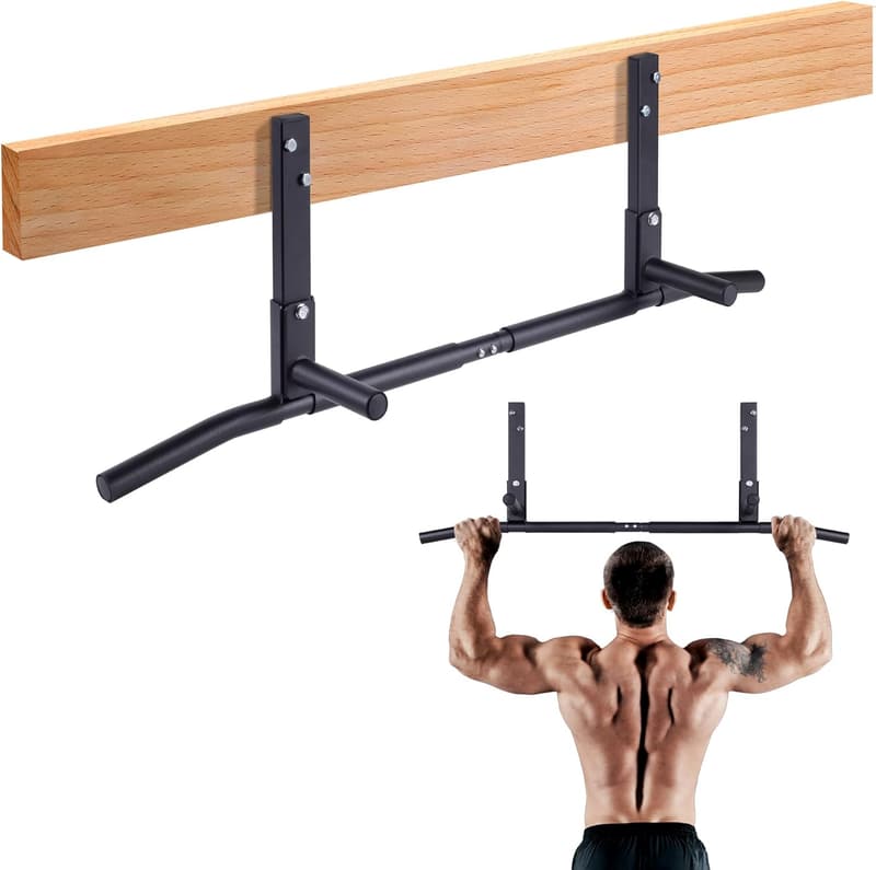 Ceiling-Mounted Pull-Up Bar for Home Gym - Heavy Duty, 42