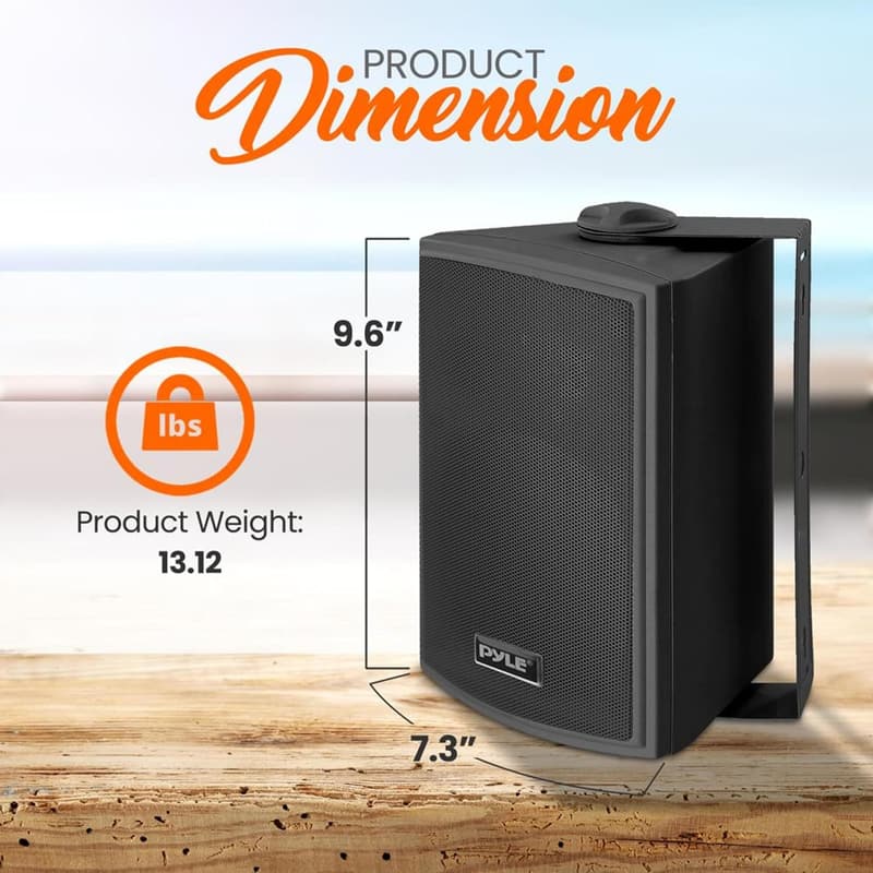 Bluetooth Waterproof Wall Mount Speaker System - Indoor/Outdoor