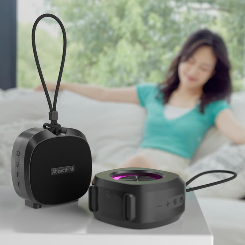 Portable IPX5 Waterproof Bluetooth Speaker with RGB Lights
