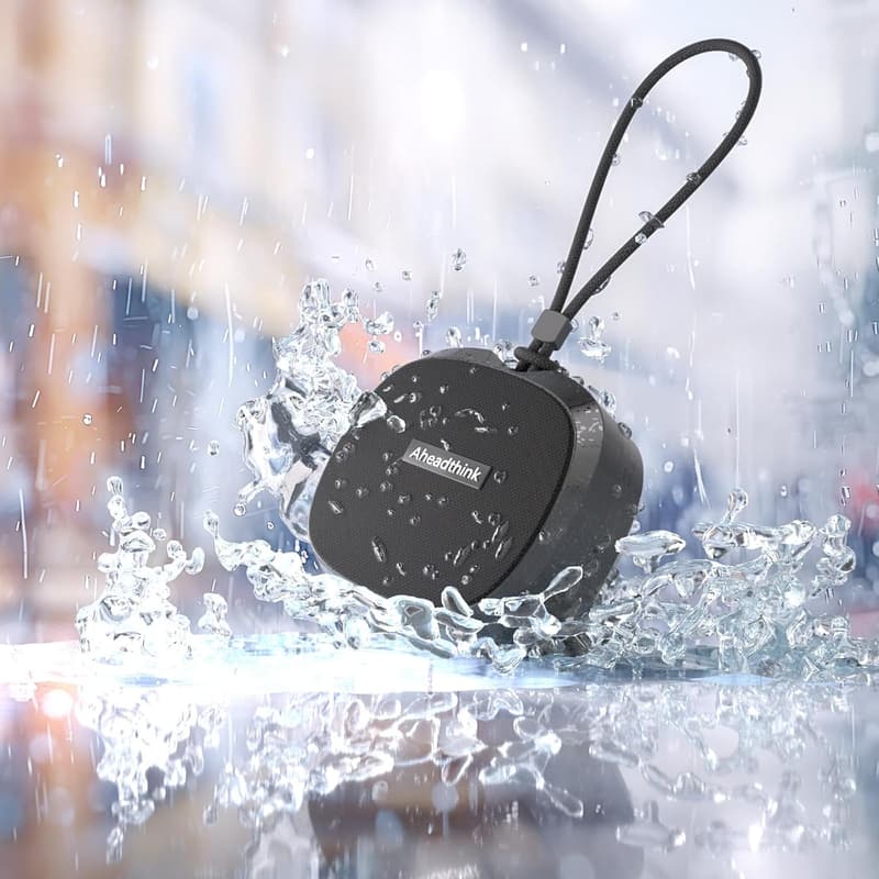 Portable IPX5 Waterproof Bluetooth Speaker with RGB Lights