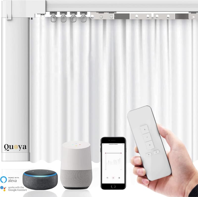 Motorized Smart Curtain Track - Adjustable Length, Alexa Compatible