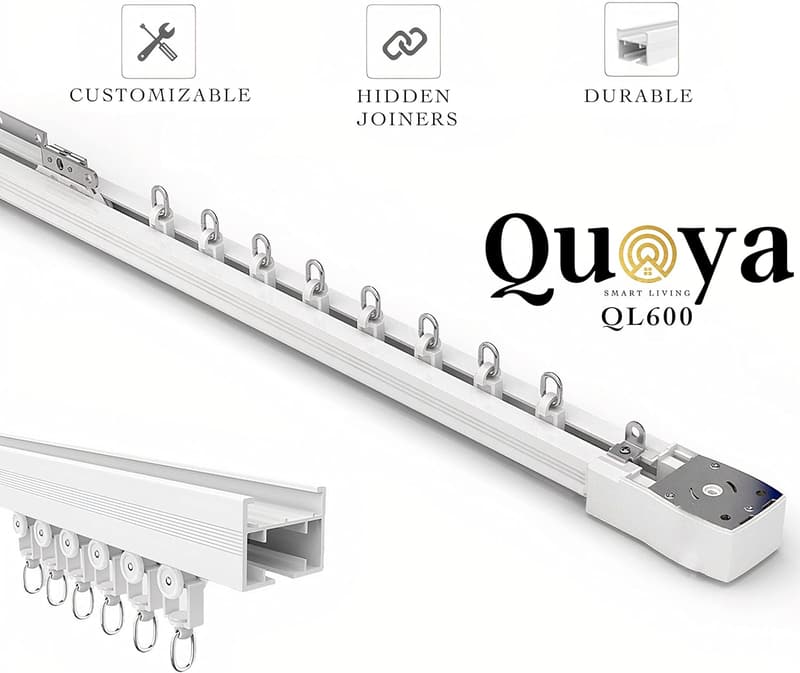 Motorized Smart Curtain Track - Adjustable Length, Alexa Compatible