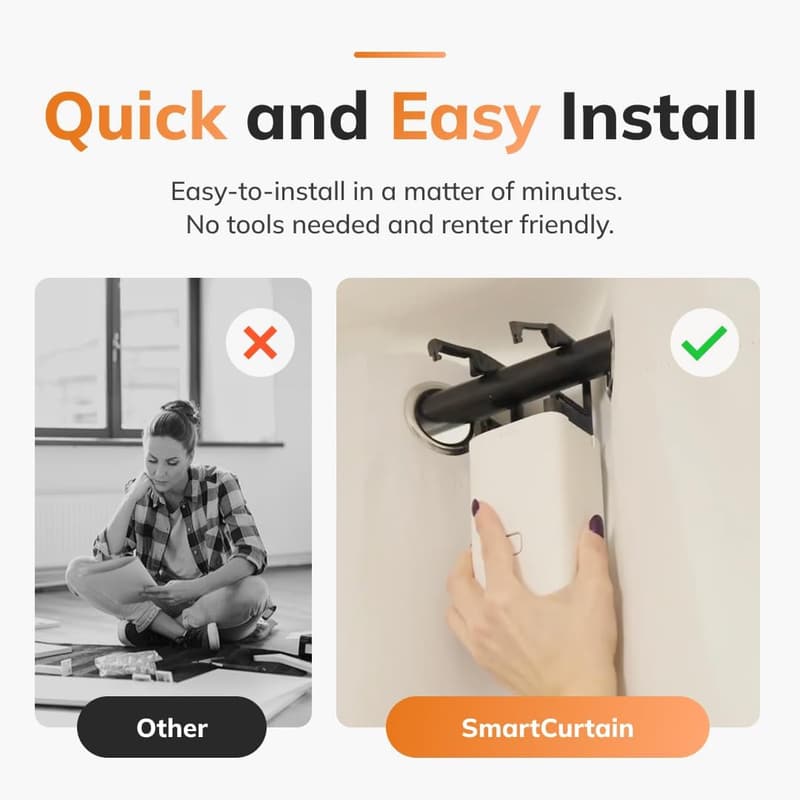 SmartCurtain Motorized Drapes | Electric Curtains with App Control