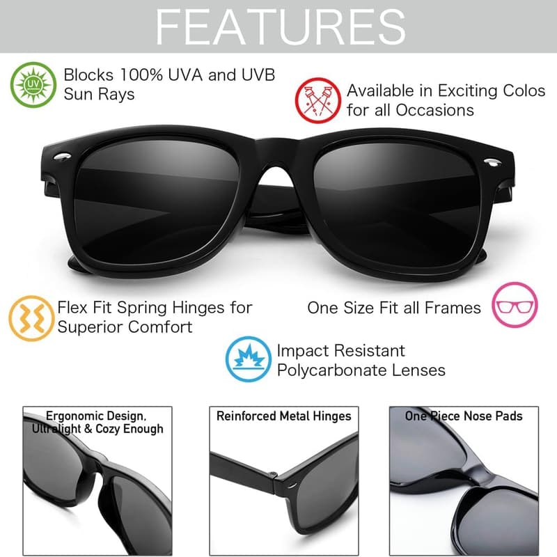 Bulk Adult Retro Sunglasses – Pack of 12 Party Favors
