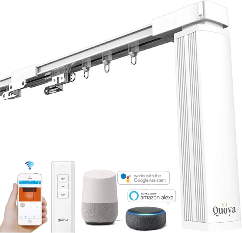 Smart Electric Curtain System with Alexa Integration - 3m Rail