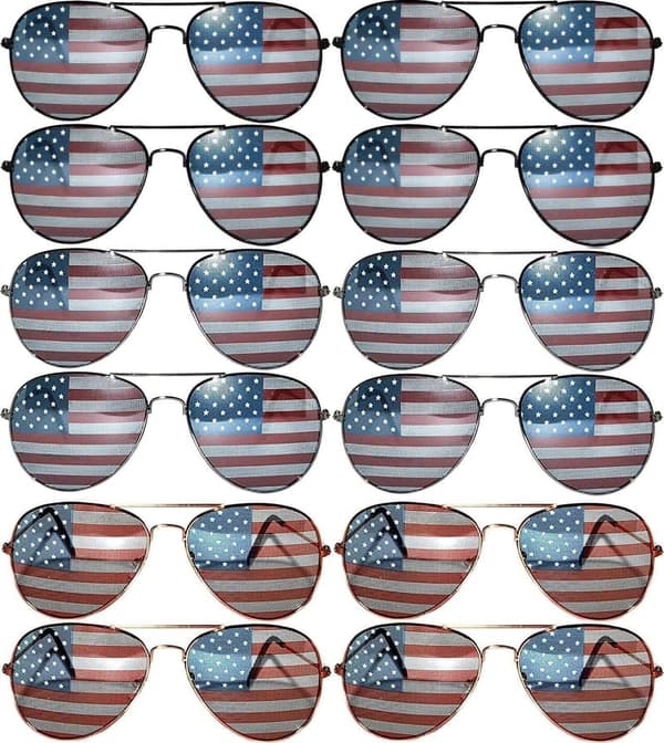 Bulk 12 Pack Aviator Sunglasses for Men and Women