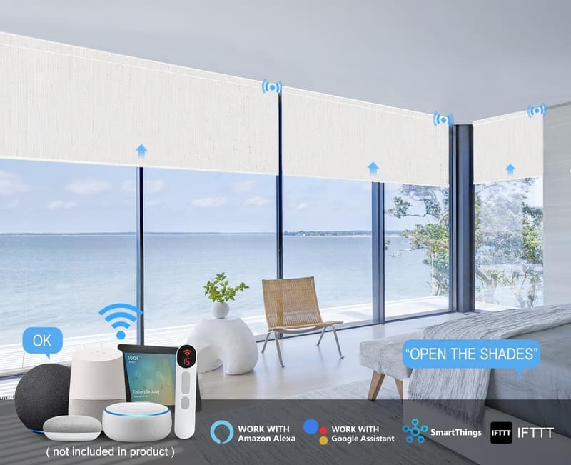 Smart Motorized Blackout Roller Blinds – Remote Compatible