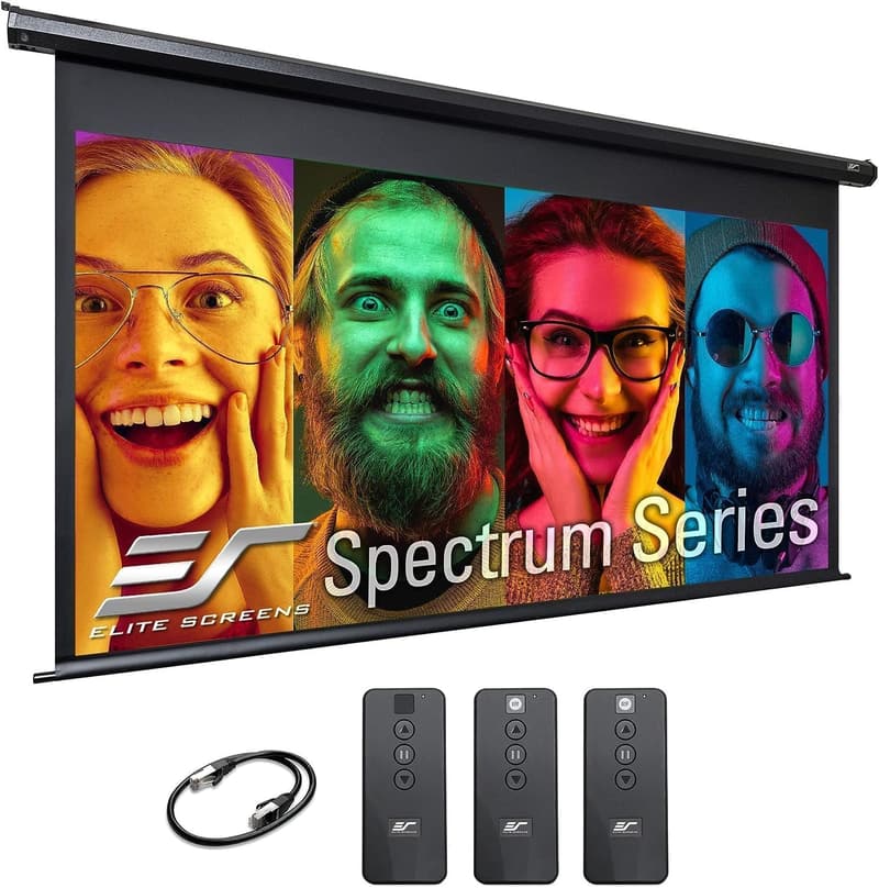 Motorized 105-Inch Projector Screen for Home Theater & Gaming