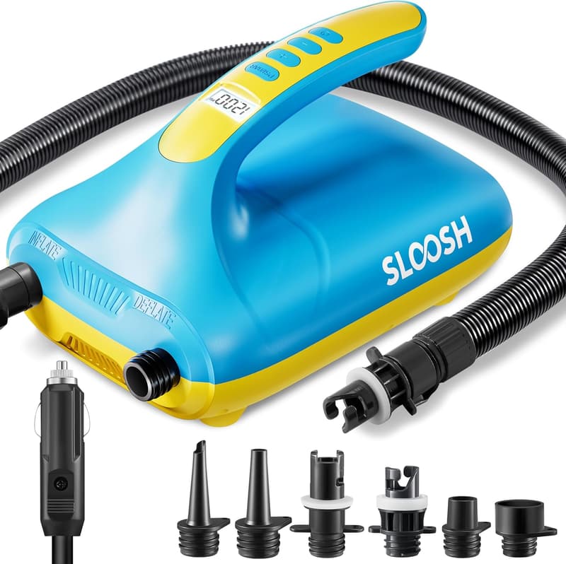 SLOOSH High-Pressure Electric Paddle Board Pump, 20 PSI