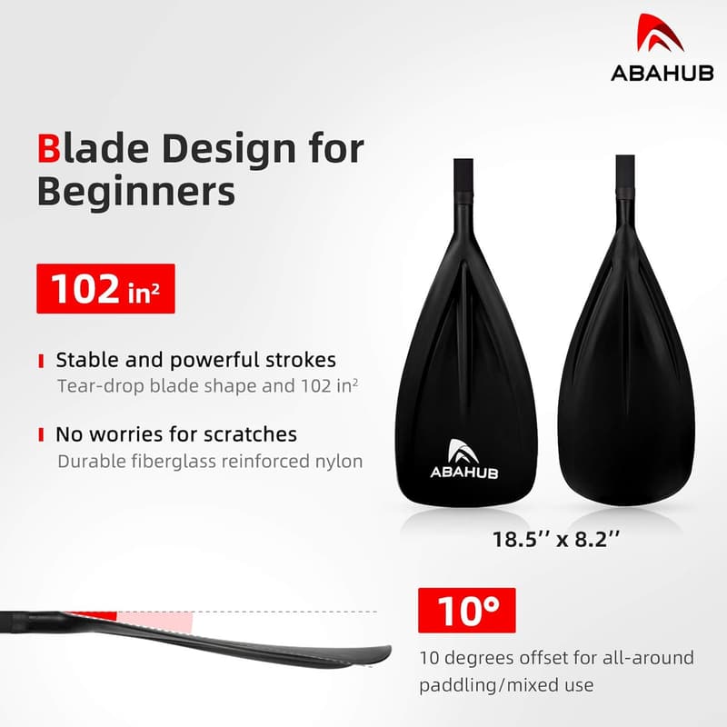Adjustable 3-Piece SUP Paddle - Lightweight Aluminum Oar