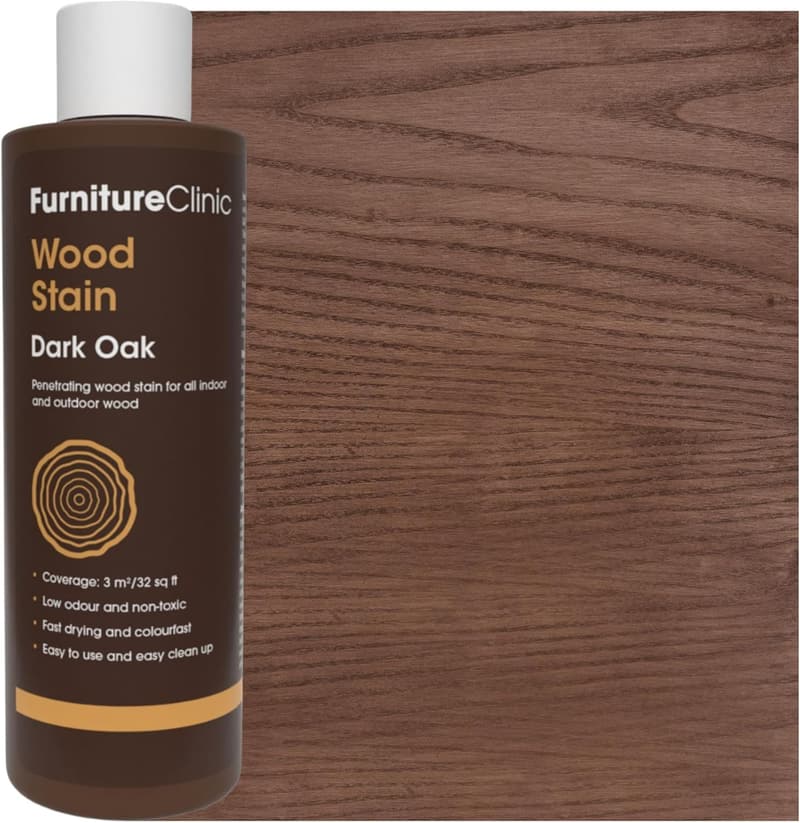 Dark Oak Wood Stain | Water-Based, Fast-Drying, Non-Toxic | 8.5oz