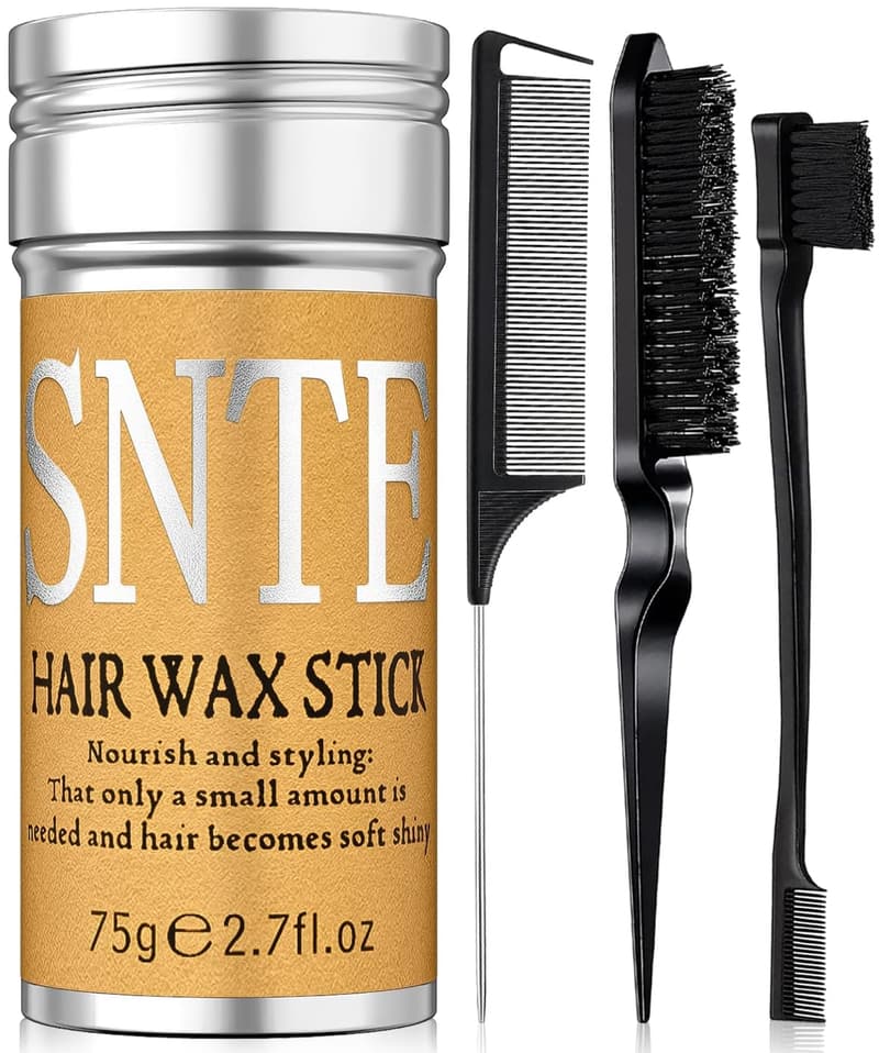 Hair Styling Kit: Edge Brush, Rat Tail Comb, Smoothing Brush