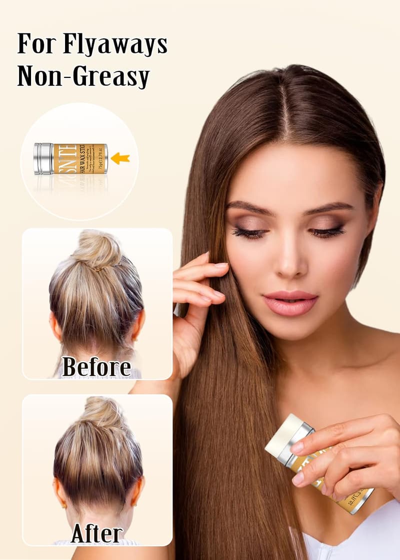 Hair Styling Kit: Edge Brush, Rat Tail Comb, Smoothing Brush