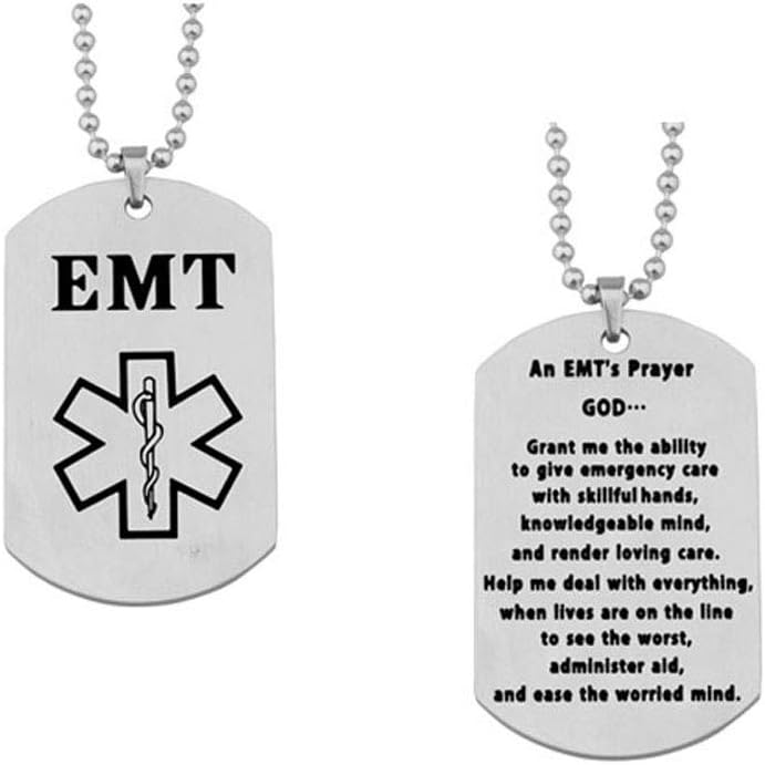 Emergency Medical Prayer Necklace for Paramedics