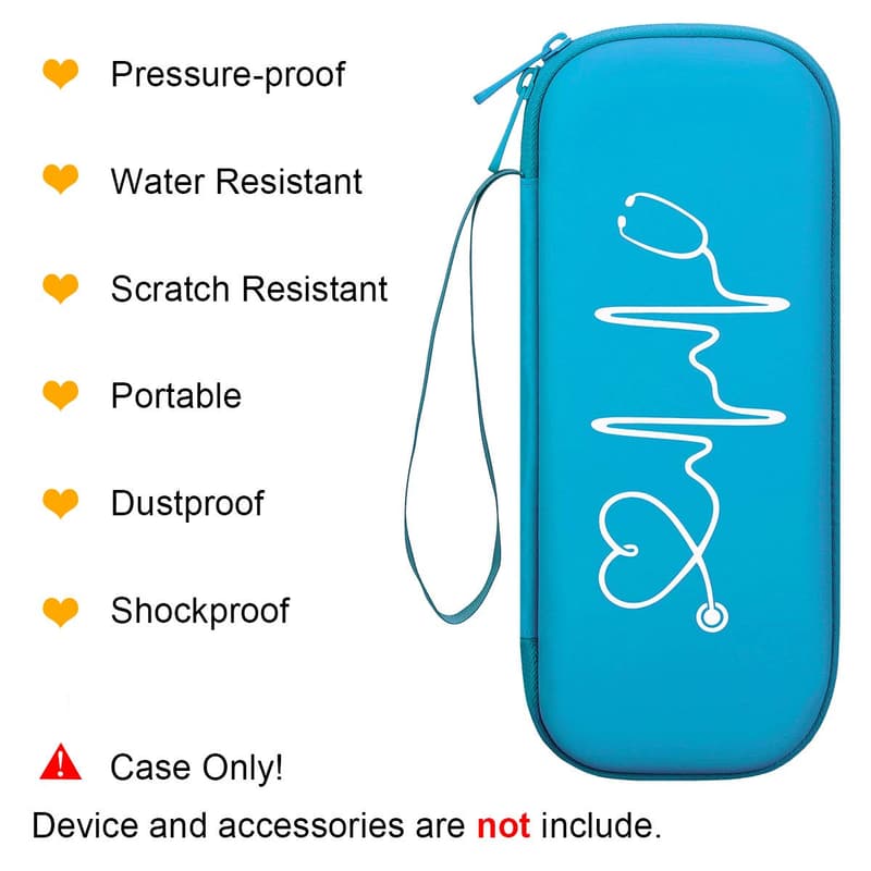 Stethoscope Carrying Case for Littmann & EMT Tools - Turquoise