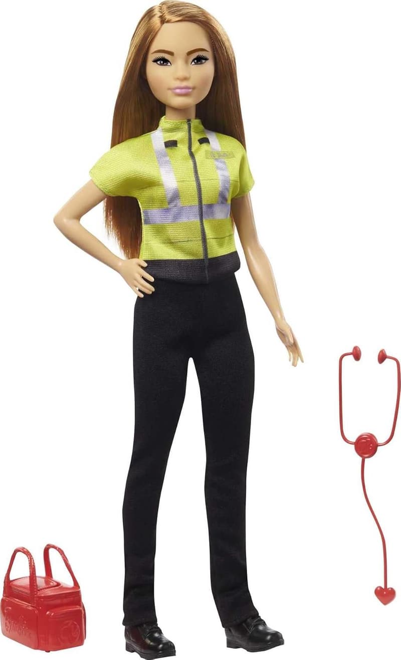 Paramedic Barbie Doll with Removable Uniform and Accessories