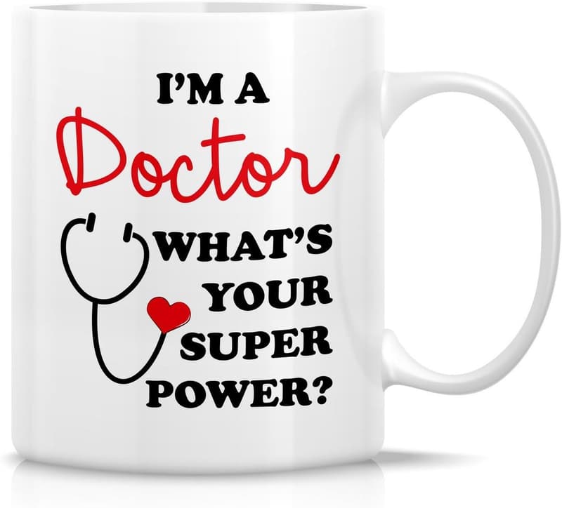 Funny Doctor Superpower Mug - 11 oz Ceramic Coffee Cup