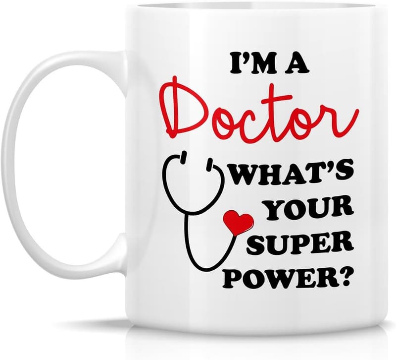 Funny Doctor Superpower Mug - 11 oz Ceramic Coffee Cup