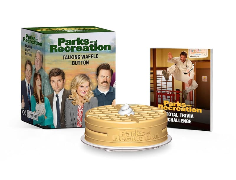 Parks and Recreation Talking Waffle Button Collectible