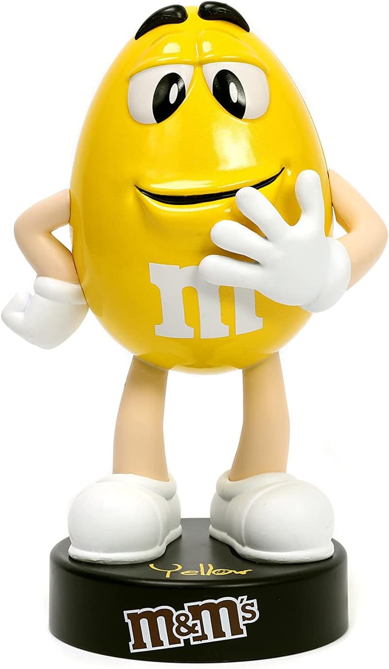 M&M'S Yellow Die-Cast Metal Figure - 4 Inches