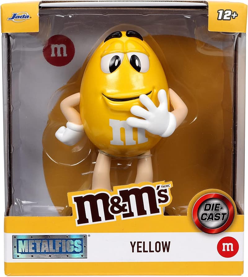 M&M'S Yellow Die-Cast Metal Figure - 4 Inches