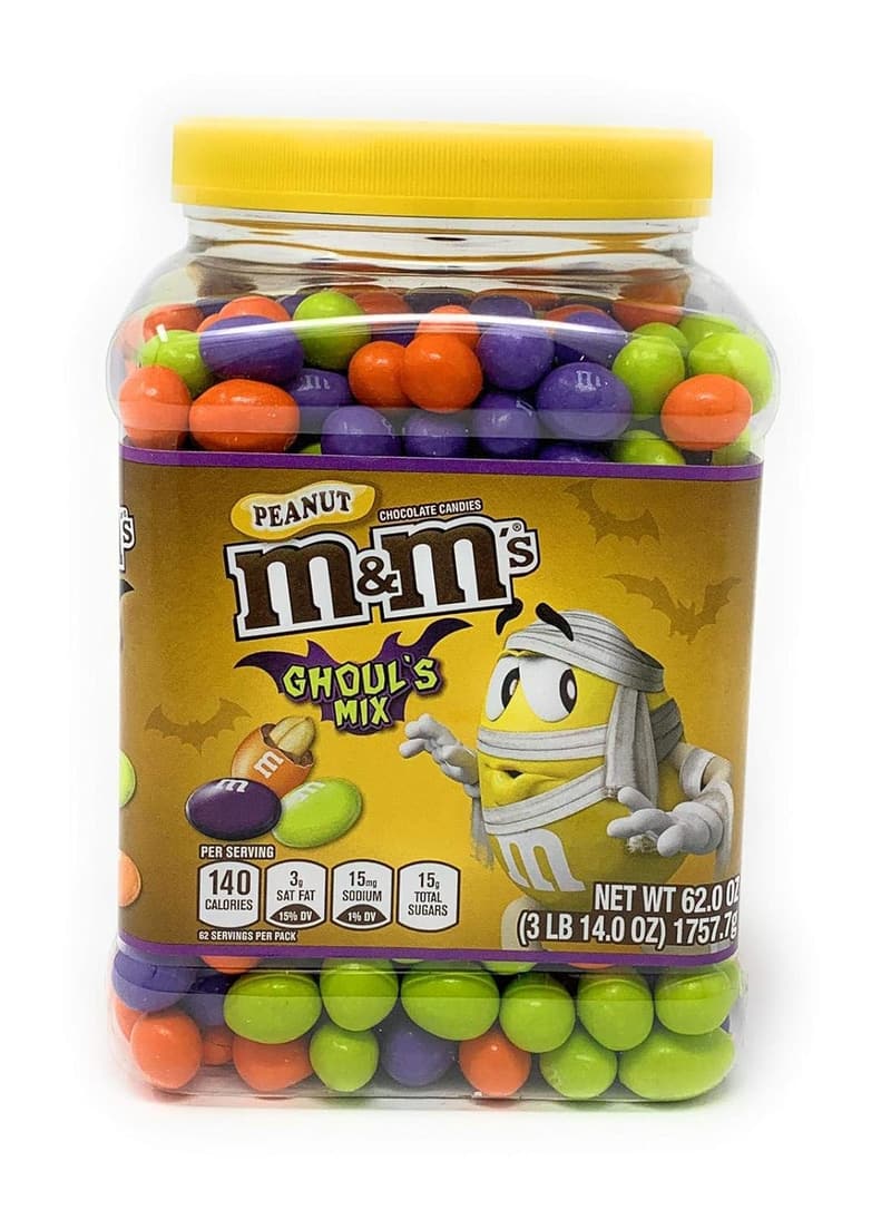 M&M'S Ghoul's Mix Peanut Chocolate Halloween Candy - 62oz