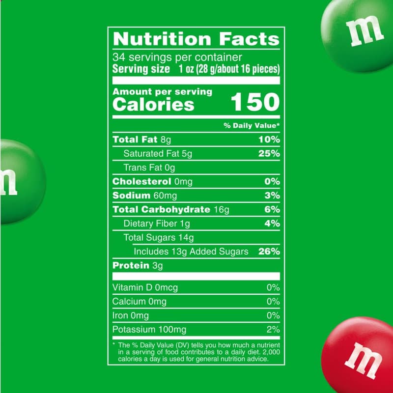 Christmas M&M'S Peanut Butter Milk Chocolate, 34 Oz Bag
