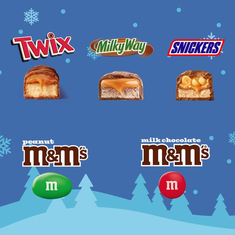 Holiday Chocolate Variety Pack - M&M'S, SNICKERS, TWIX & MILKY WAY