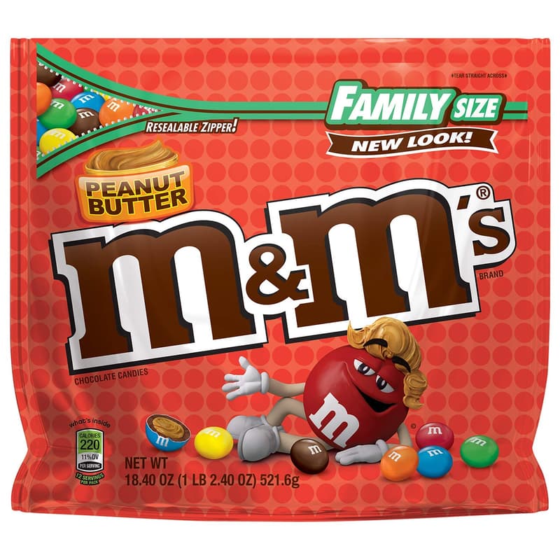 Peanut Butter M&Ms Family Pack - 18.4oz (2 Count)