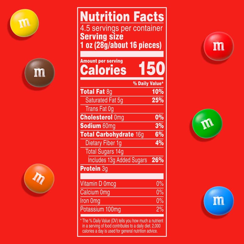 M&M'S Peanut Butter Milk Chocolate Candy, Grab N Go, 4.5 oz (8-Pack)