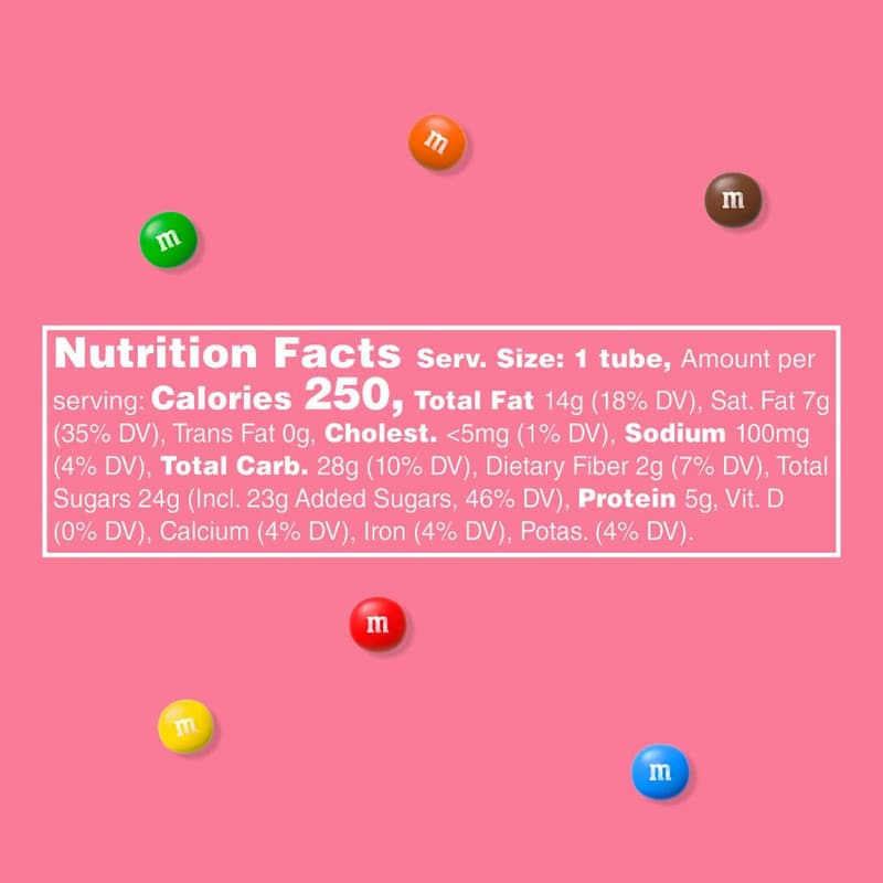 M&M's Milk Chocolate Peanut Butter Minis, 24-Pack Tubes