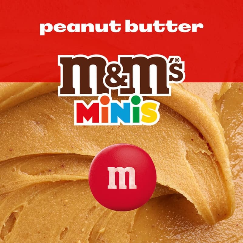 M&M's Milk Chocolate Peanut Butter Minis, 24-Pack Tubes