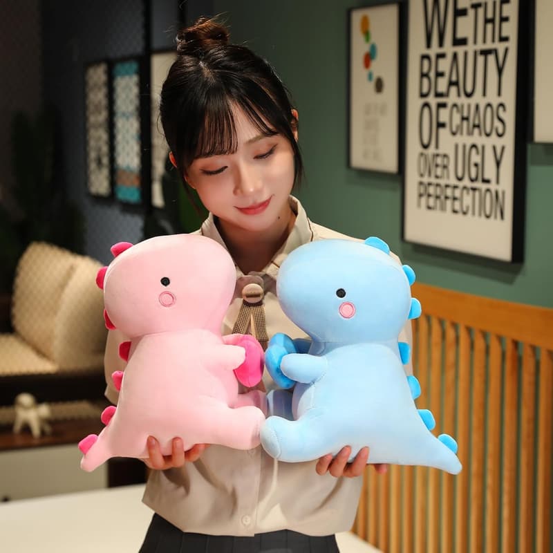 Valentine's Day Dinosaur Plush Toy with Heart - 12 inch
