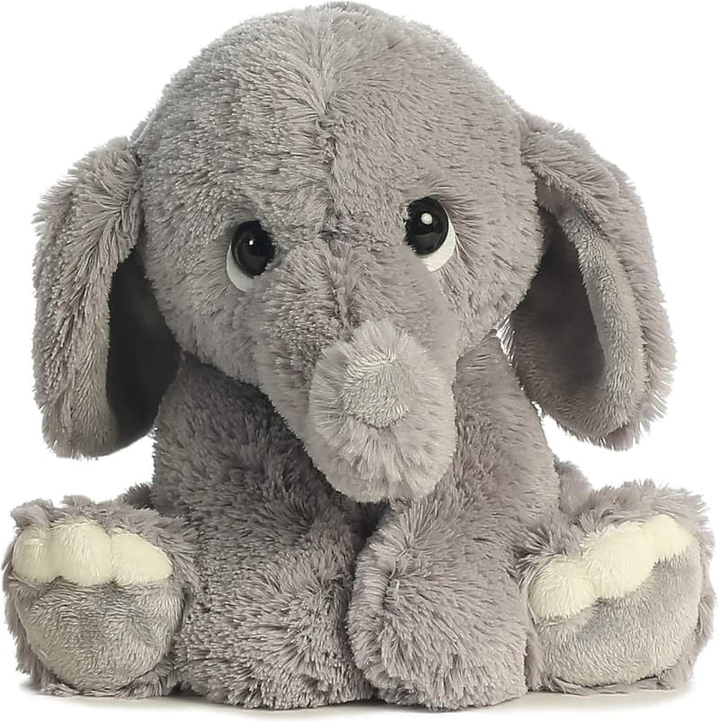 Soft Gray Baby Stuffed Animal - Aurora® Lil Benny Phant™ 10