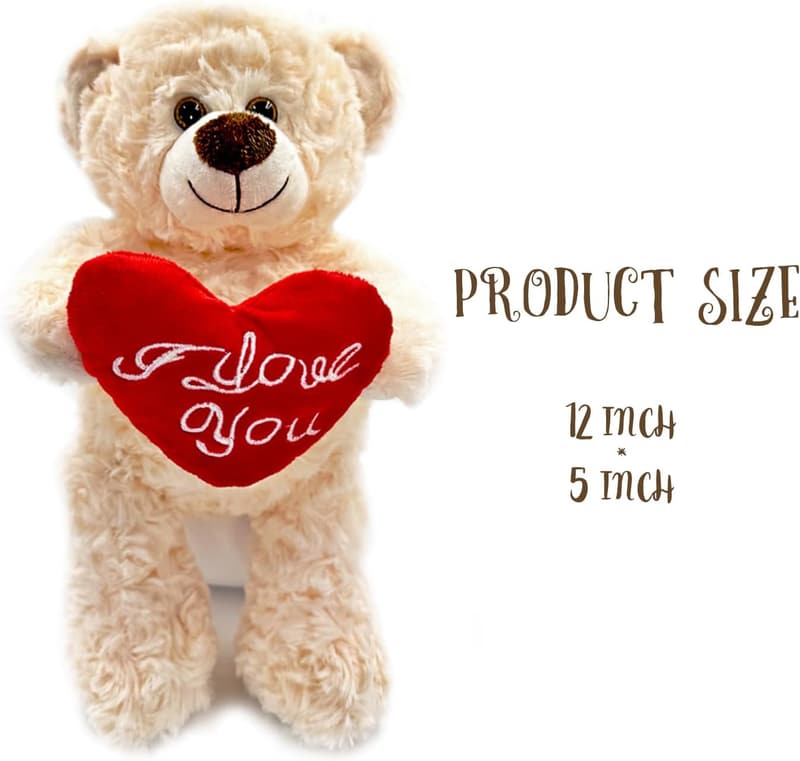 12'' Cute Plush Teddy Bear - Perfect Gift for Anniversary & Birthdays