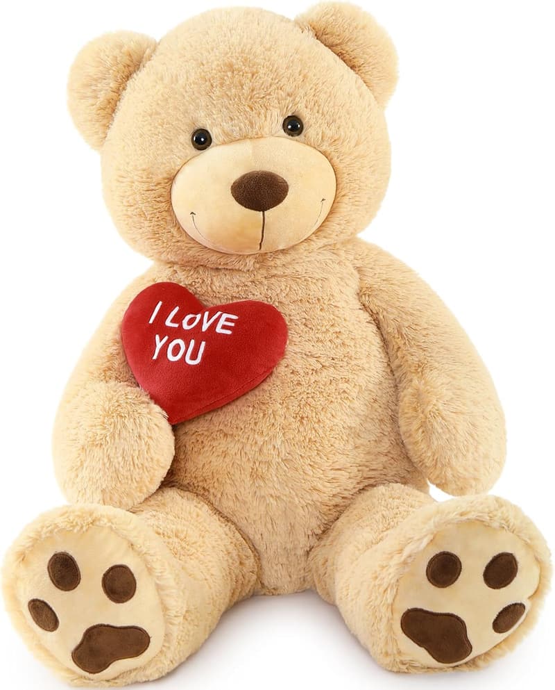 Valentine's Gift: 36-Inch Soft Giant Teddy Bear with Heart