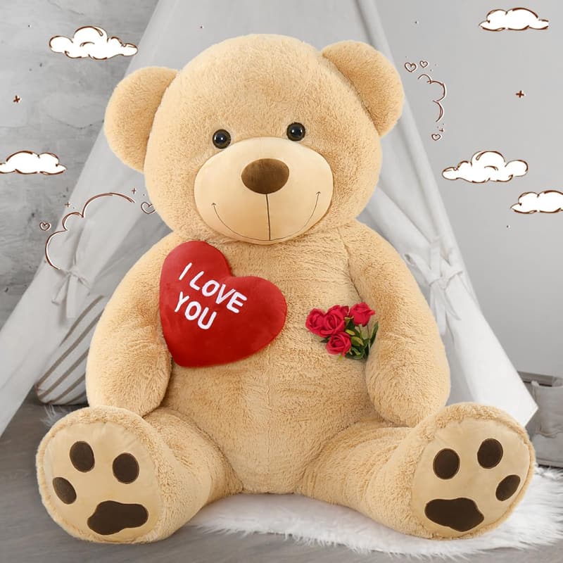 Valentine's Gift: 36-Inch Soft Giant Teddy Bear with Heart