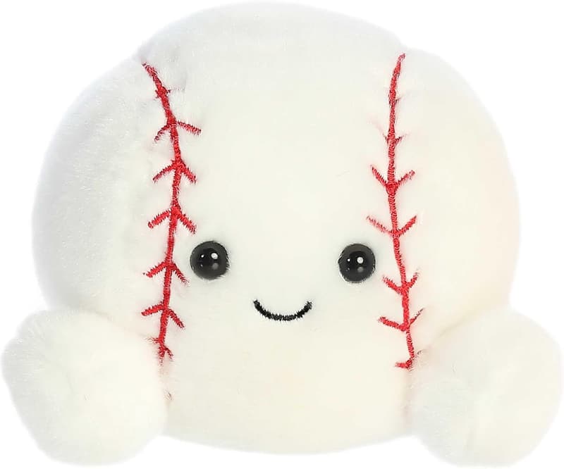 Pocket-Sized White Slugger Baseball Stuffed Animal