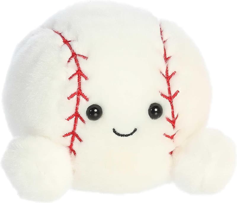 Pocket-Sized White Slugger Baseball Stuffed Animal