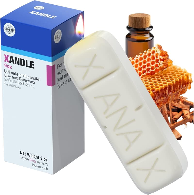Novelty Xanax Candle Gift Box - Funny Gag Gift for Adults
